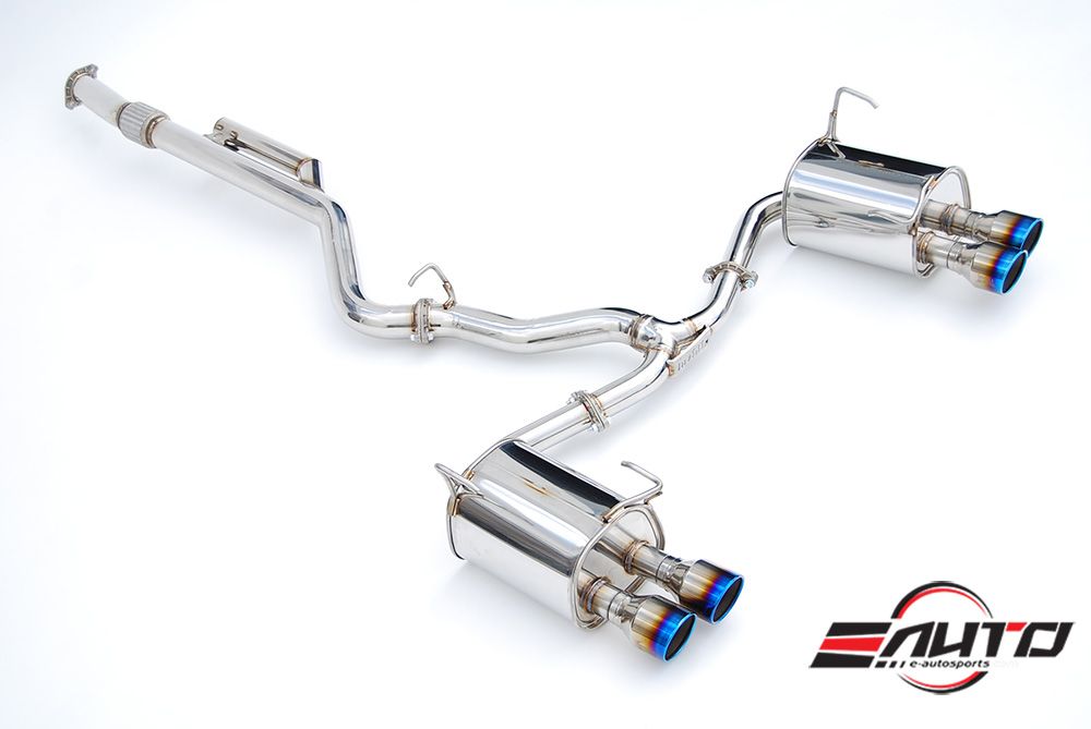 INVIDIA N1 101mm Stainless Tip Catback Exhaust Prelude Base 97-01 BB6 + Silencer