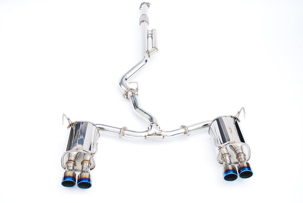 INVIDIA Q300 Quad Titanium Burnt Tip Catback Exhaust for Subaru WRX 22-25 VB