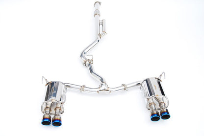 INVIDIA Q300 Quad Titanium Burnt Tip Catback Exhaust for Subaru WRX 22-25 VB