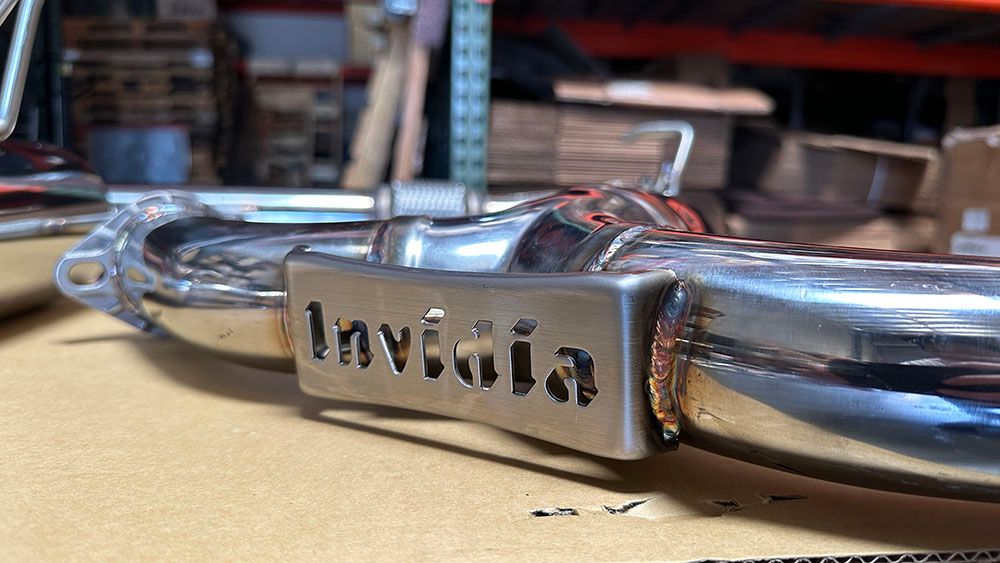 INVIDIA GEMINI R400 Quad Titanium Burnt Tip Catback Exhaust for Subaru WRX 22-25