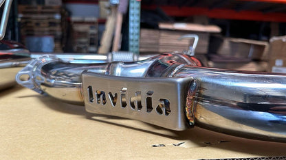 INVIDIA GEMINI R400 Quad Titanium Burnt Tip Catback Exhaust for Subaru WRX 22-25