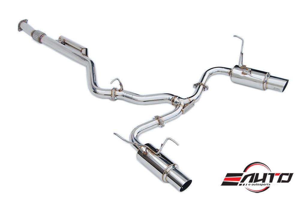 INVIDIA N1 101mm Stainless Tip Catback Exhaust Prelude Base 97-01 BB6 + Silencer