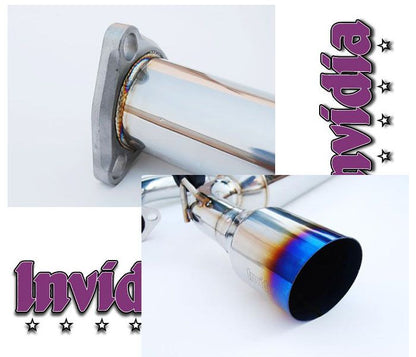 INVIDIA N1 101mm Titanium Tip Catback Exhaust for Honda Civic EF9 88-91