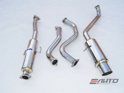 INVIDIA N1 101mm Stainless Tip Catback Exhaust Prelude Base 97-01 BB6 + Silencer