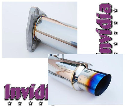 INVIDIA N1 Titanium Burnt Tip Catback Exhaust for Honda Civic 92-00 *Coupe only*