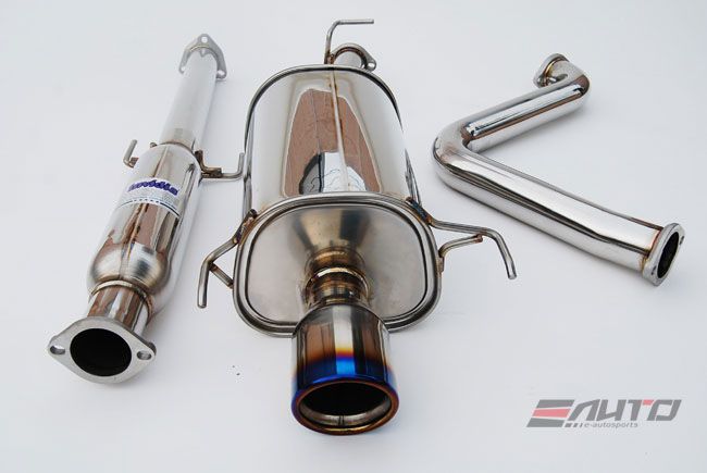 INVIDIA Q300 110mm Roll Titanium Tip Catback Exhaust for Prelude *Type SH* 97-424