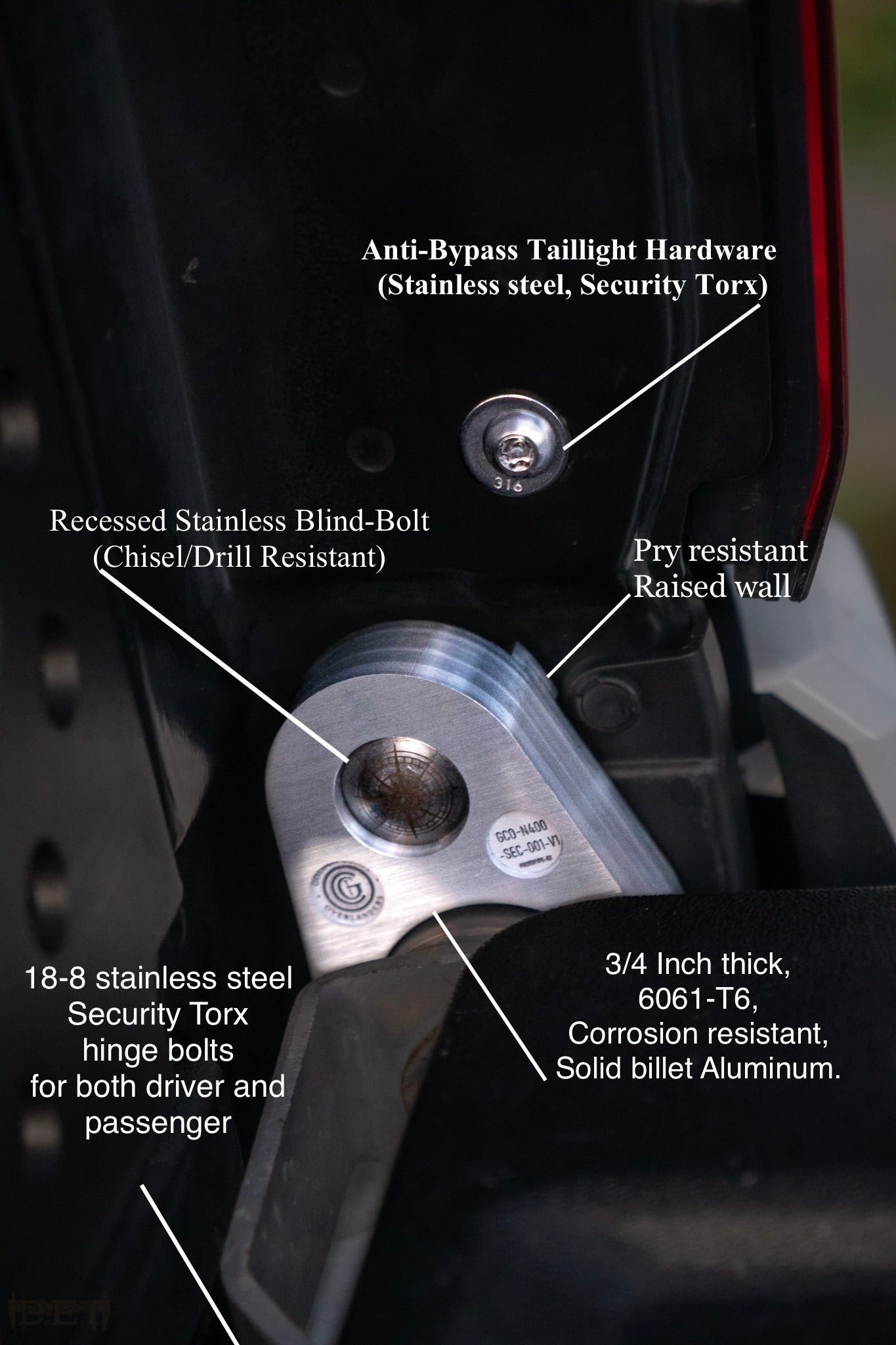 G.C.O. Tailgate Anchor System for Toyota 4th Gen Tacoma 24-26