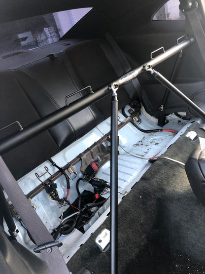 Cipher Racing Harness Bar Black Powder Coated (2010-2015 Chevy Camaro) Competition Series