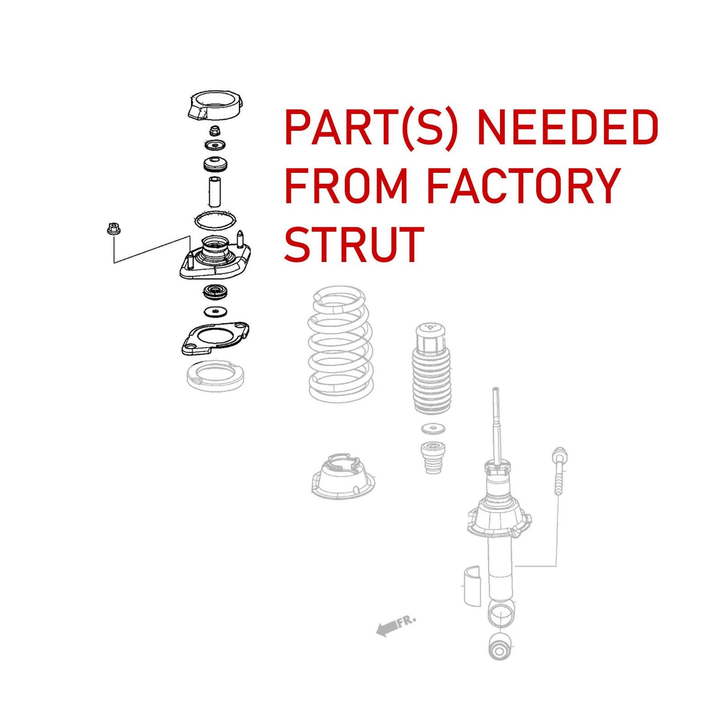Godspeed MONO-GR Lift up/Down Coilover Shock for Honda CRV CR-V 12-16 RM1 RM3 RM4