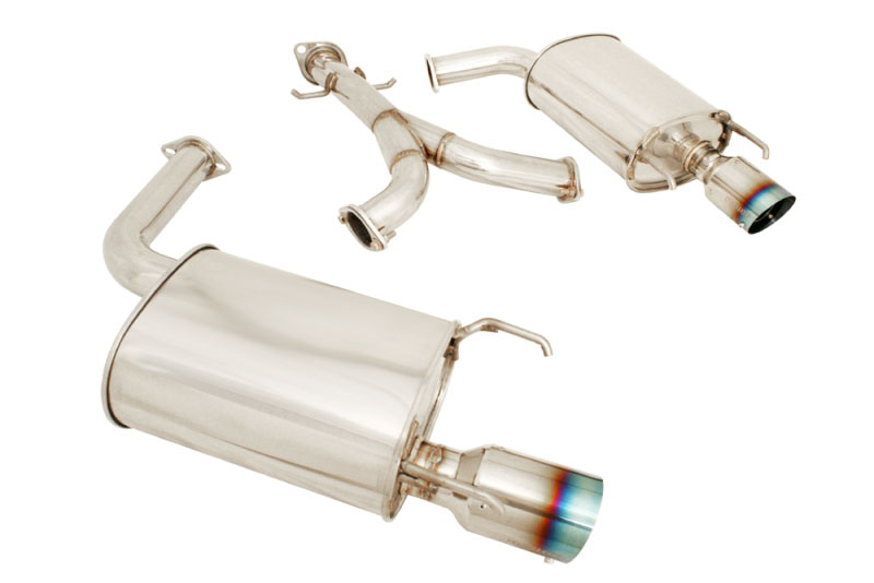 MEGAN 4" Dual Titanium Tips Axleback Exhaust Muffler - GS300 GS350 06-11