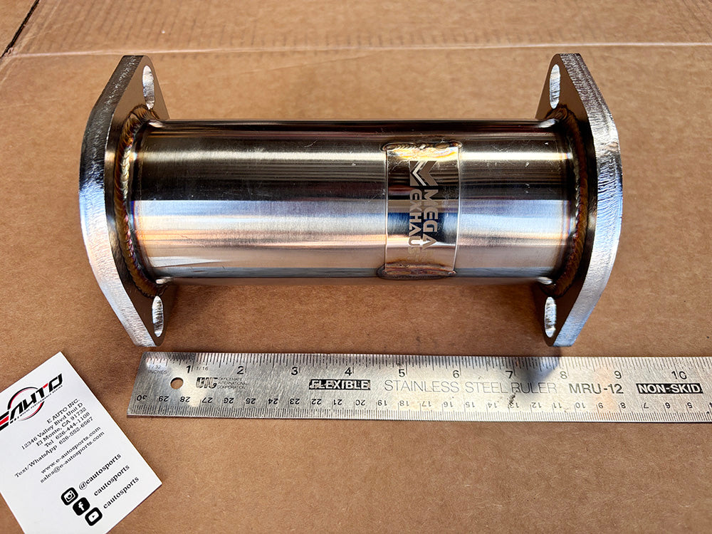 MEGAN 3" Inlet x 8" long (2 Bolt) Stainless Extension Tube Extend Exhaust Pipe