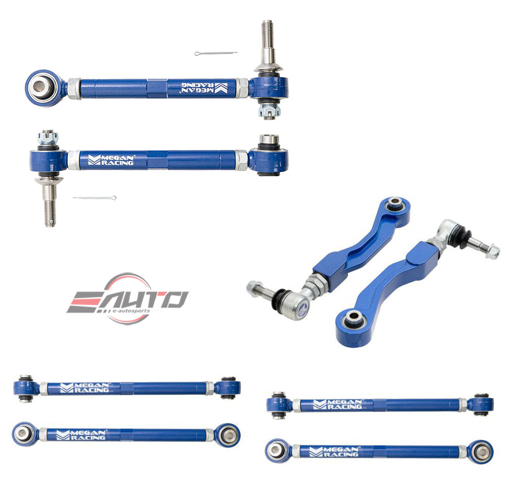 MEGAN 8pc Rear Camber + Toe + Trailing Control Arm for BMW G80 M3, G82 M4 20-25