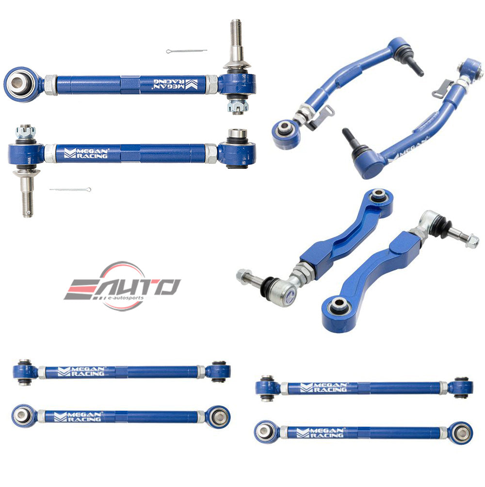 MEGAN 10pc F&R Camber + Toe + Trailing Control Arm for *RWD* BMW G80 M3, G82 M4