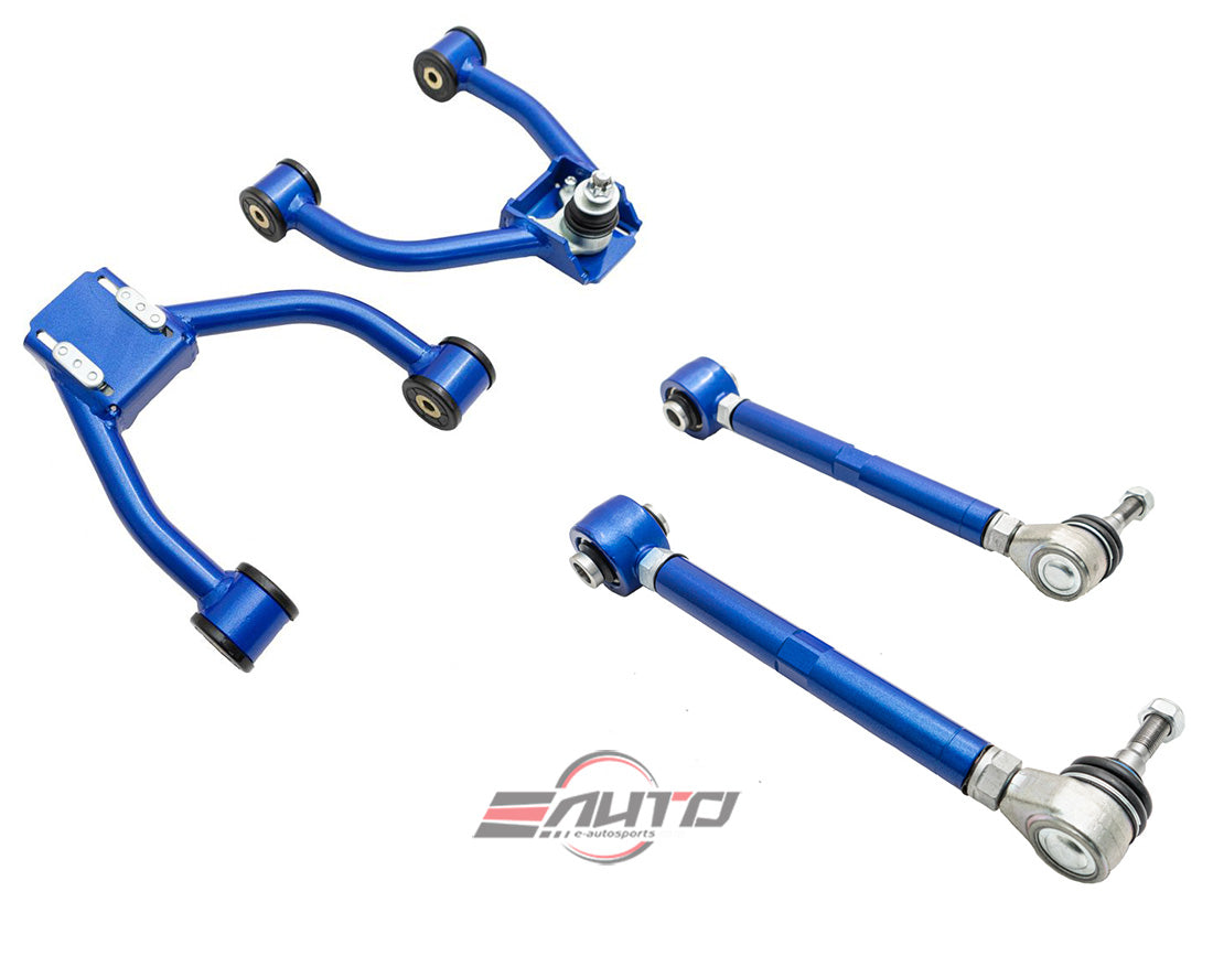 MEGAN 4pc Front + Rear Upper Camber Arm for *RWD* GS350 GS430 GS450h GS460 06-11