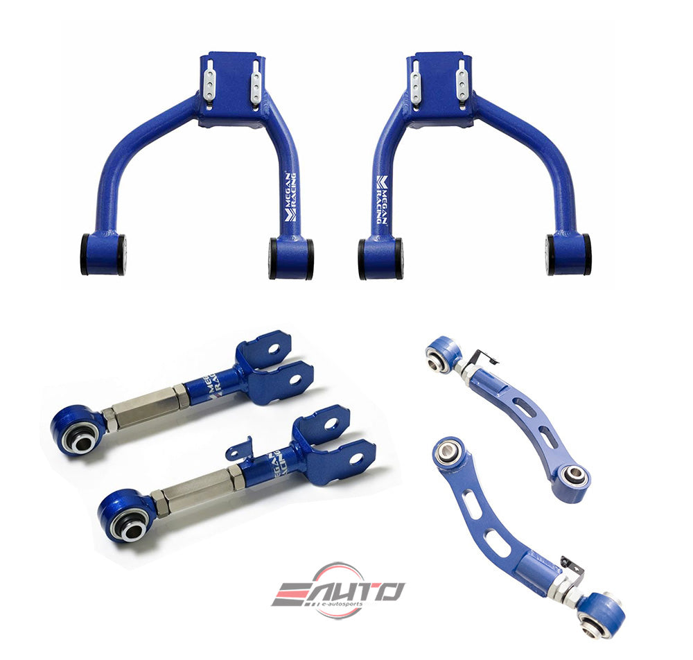 MEGAN 6pc Front+Rear Upper Camber Arm for *RWD* GS200t GS300 GS350 GS450h 13-20