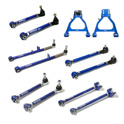 MEGAN 12pc Front+Rear Camber+Lateral+Traction+Toe+Trailing Arm for RX8 RX-8 04-11