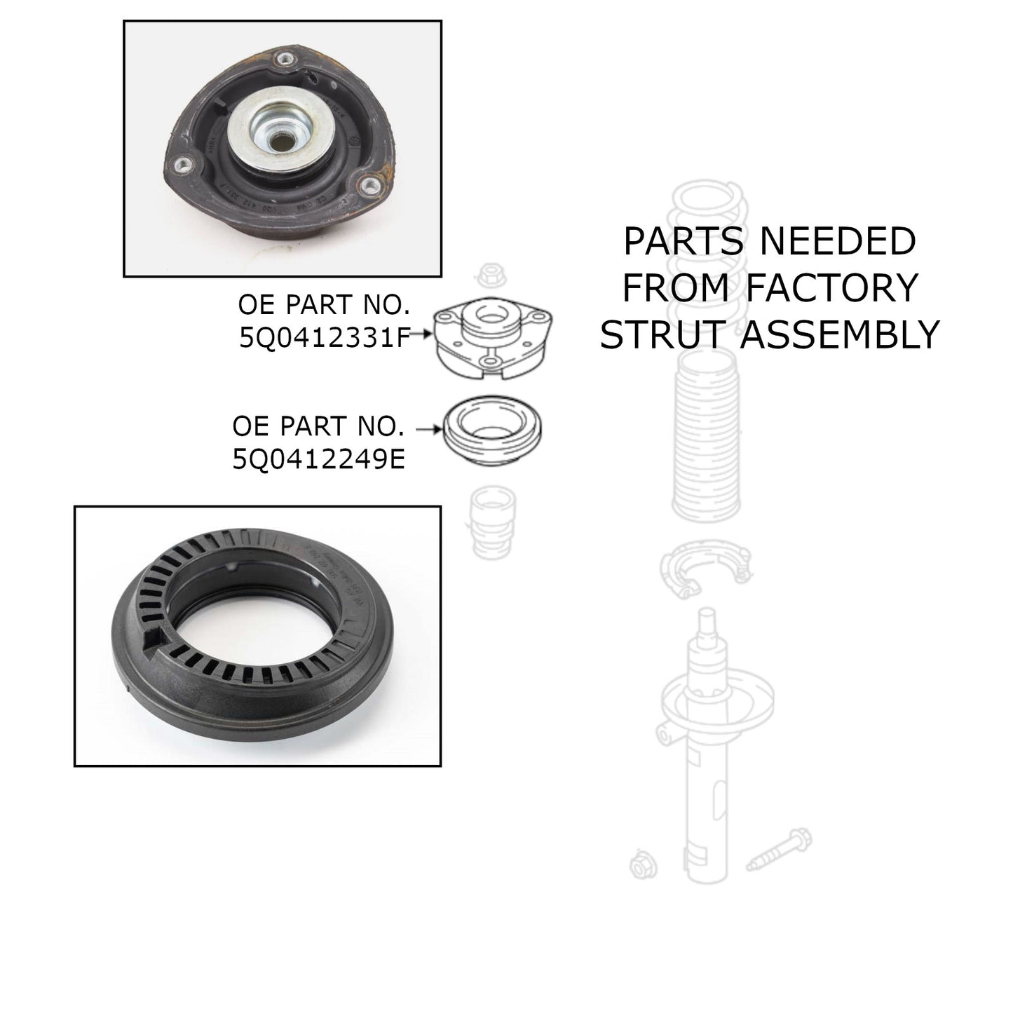 Godspeed MonoRS Coilover Shock+Spring for Porsche Macan 15-23, Arteon 19-23