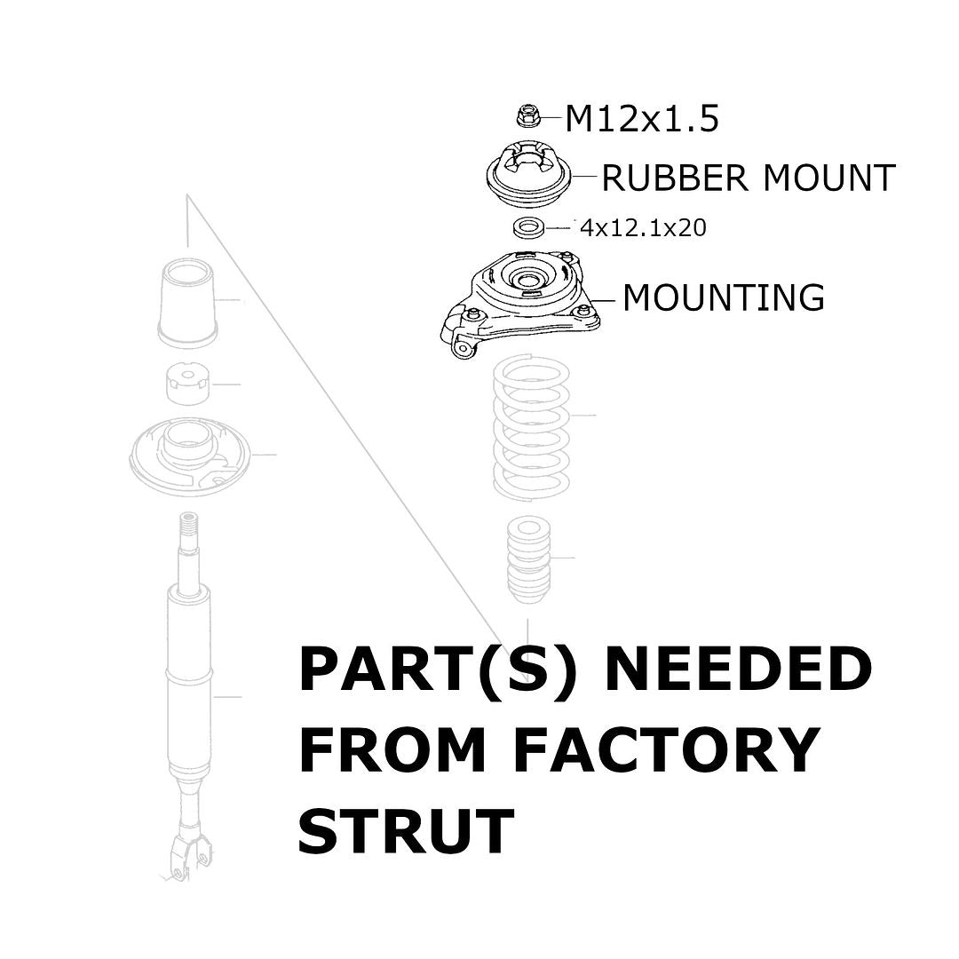 Godspeed 32way MonoRS Coilovers - Audi A6 S6 C6 06-11