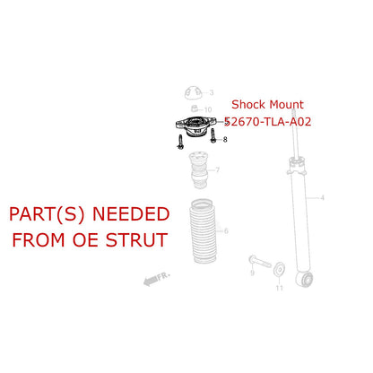 Godspeed 16way MonoSS Coilovers - Honda CRV CR-V 17-22, 23-25