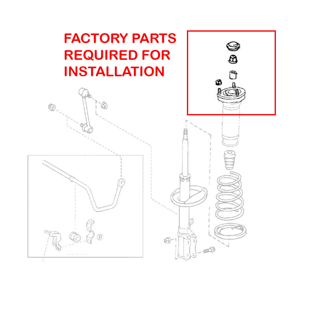 Godspeed MonoSS Coilovers - Camry ES300 ES330 02-06, Solara 05-08