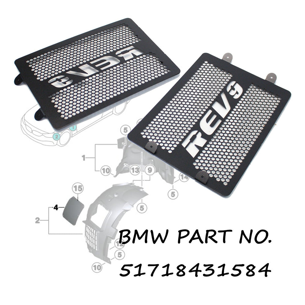 Rev9 Aluminum Bulb Cover Replace Wheel Liner BMW G80 M3 G82 M4 G87 M2