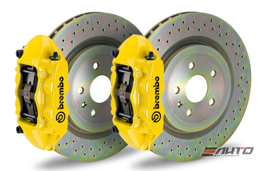 Brembo Front GT Brake 4Pot Caliper 323x28 Drill Disc 911 SC Carrera 66-89