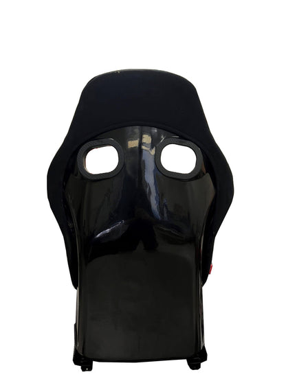 Cipher Auto FRP Fixed Bucket Seat Black Fabric With Red Polo Mesh Inserts - Single