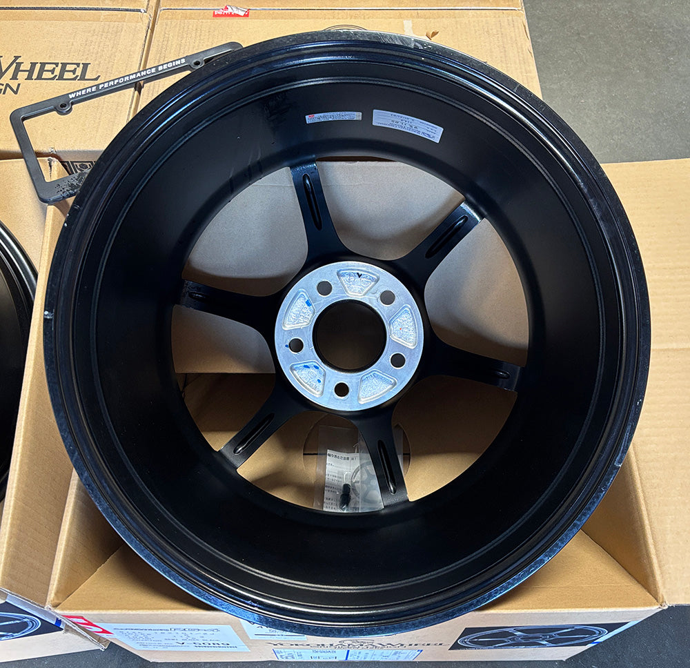 Advan RG4 RG-4 Semi Gloss Black Wheel 18" 18x10.5 +15 5x114.3, Set 4 22lbs