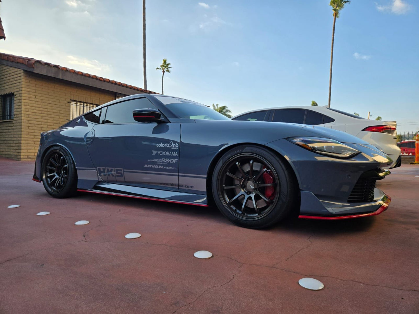 Advan RS-DF Titan Black Wheels 19x9.5 +29 19x10.5 +15 5x114 Skyline GTR R34