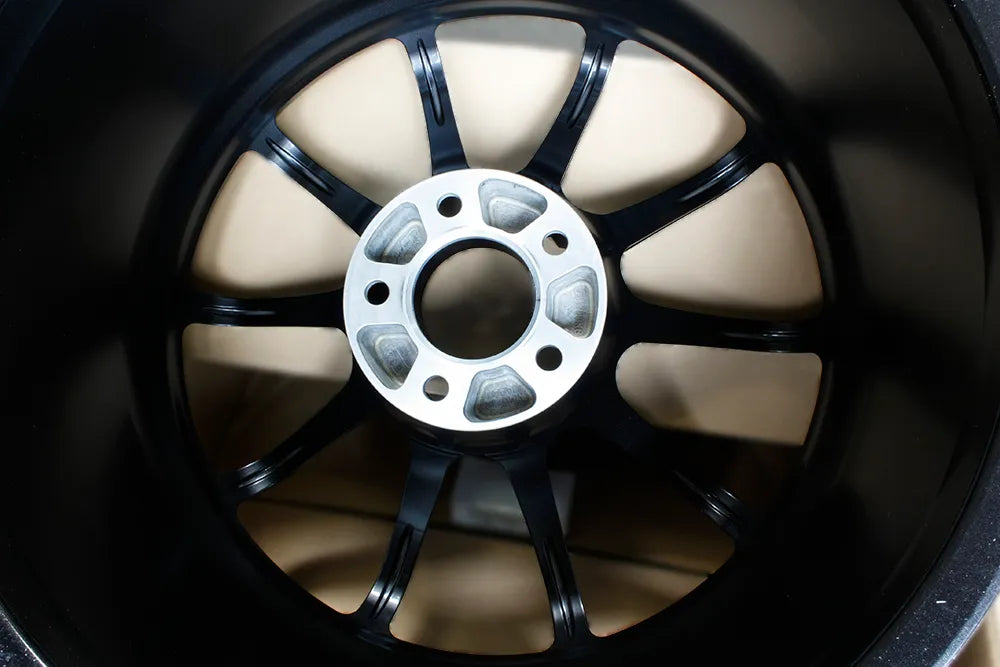 Advan RS-DF Titan Black Wheels 19x9.5 +29 19x10.5 +15 5x114 Skyline GTR R34