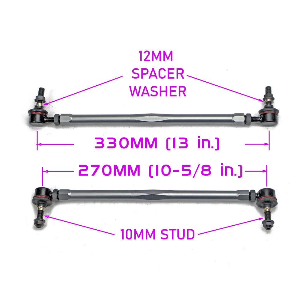 Godspeed Front Sway Bar Link Adjustable Kia Niro 17-22 Stinger 18-23