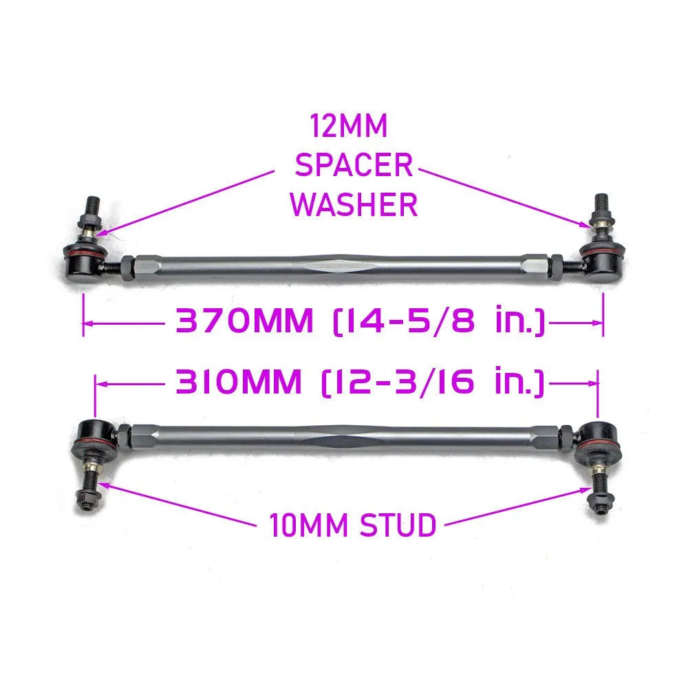 Godspeed Universal Swaybar Sway Bar Link Adjustable 310~370mm 12 3/16~14 5/8in