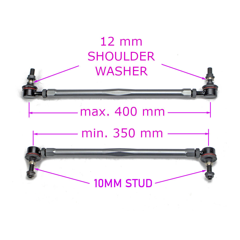 Godspeed Adjustable Universal Swaybar Sway Bar End Link 350mm-400mm 10/12mm bolt