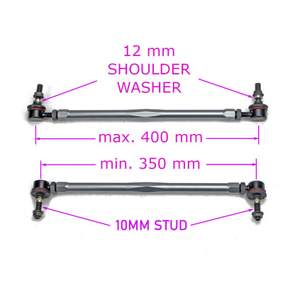 Godspeed Adjustable Universal Swaybar Sway Bar End Link 350mm-400mm 10/12mm bolt