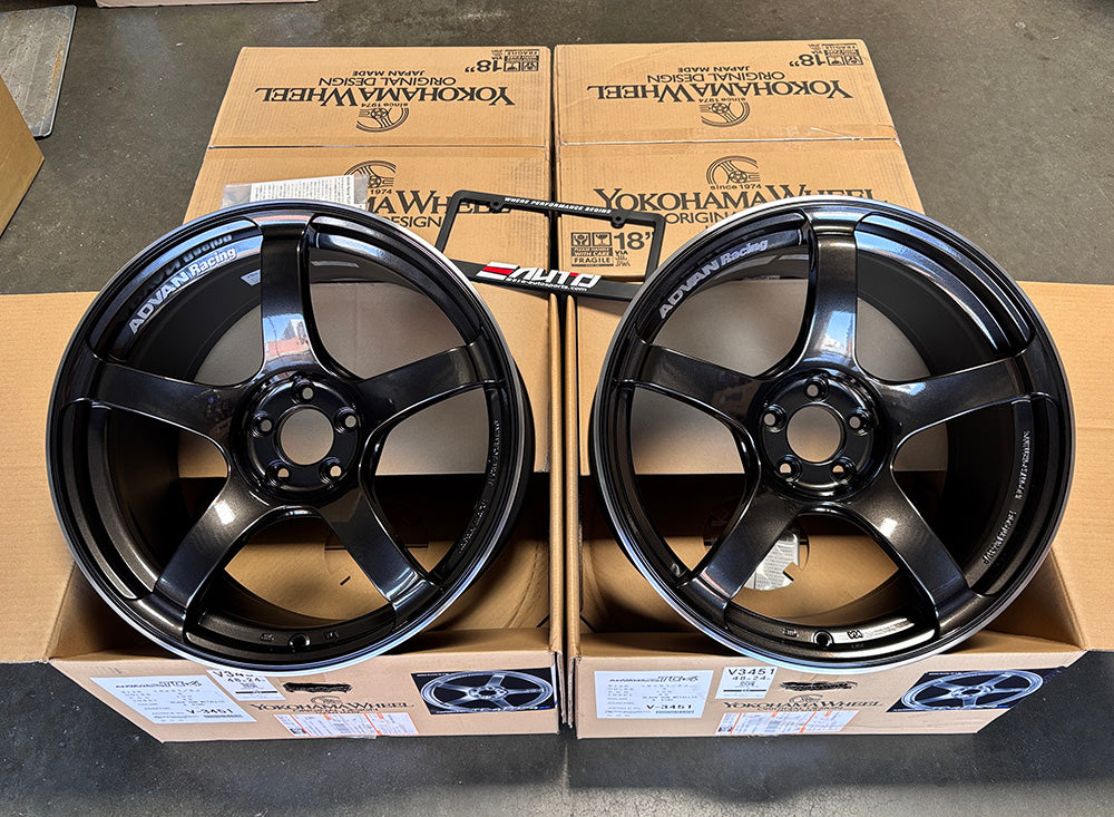 Advan TC4 TC-4 Black Gun Metallic Wheel 18x9.5 +45 5x100 BRZ FRS GR86 FR-S