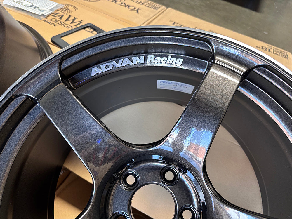 Advan TC4 TC-4 Black Gun Metallic Wheel 18x9.5 +45 5x100 BRZ FRS GR86 FR-S