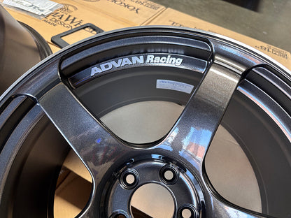 Advan TC4 TC-4 Black Gun Metallic Wheel 18x9.5 +45 5x100 BRZ FRS GR86 FR-S