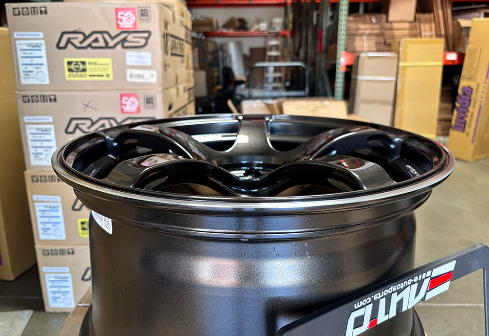 Advan TC4 TC-4 Black Gun Metallic Wheel 18x9.5 +45 5x100 BRZ FRS GR86 FR-S