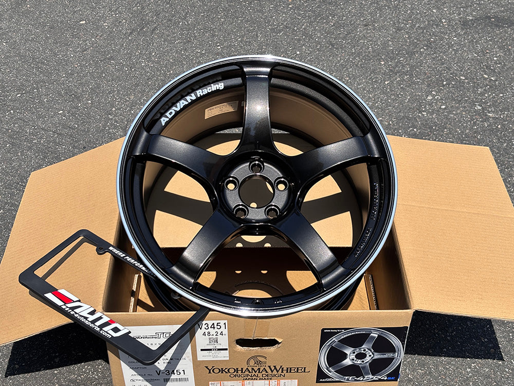 Advan TC4 TC-4 Black Gun Metallic Wheel 18x9.5 +45 5x100 BRZ FRS GR86 FR-S