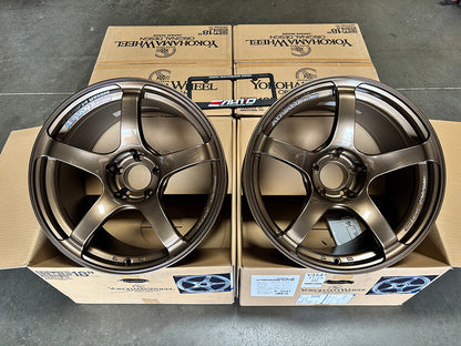 Advan Racing TC4 TC-4 Umber Bronze Metallic Wheel 18" 18x10.5 +15 5x114.3, Set 4