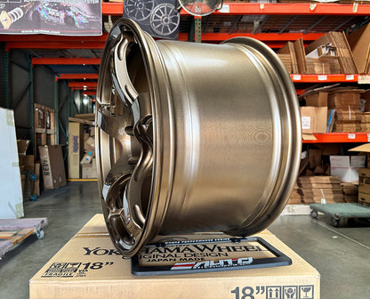Advan Racing TC4 TC-4 Umber Bronze Metallic Wheel 18" 18x10.5 +15 5x114.3, Set 4