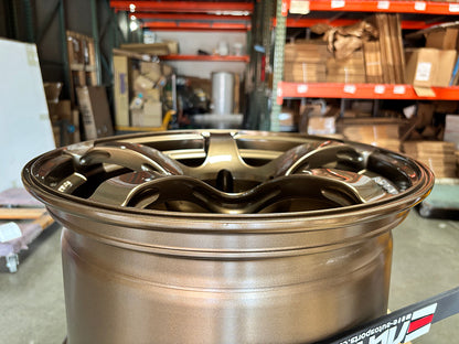 Advan Racing TC4 TC-4 Umber Bronze Metallic Wheel 18" 18x10.5 +15 5x114.3, Set 4