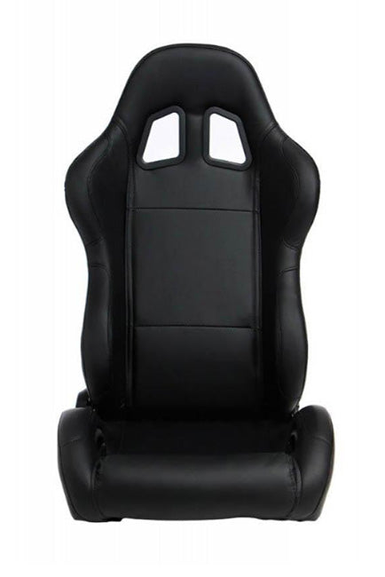 CPA1025 Black Leatherette Universal Racing Seats (Sold in Pairs)