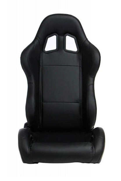 CPA1025 Black Leatherette Universal Racing Seats (Sold in Pairs)