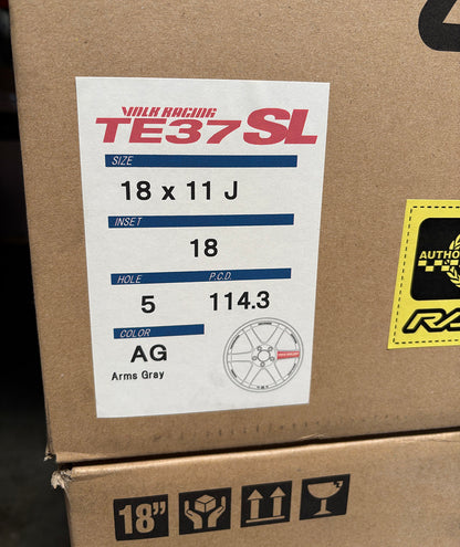 Rays TE37SL 18x11 +18 5x114 Arms Gary Wheel Rim for GTR Skyline R33 R34