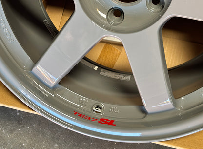 Rays Volk TE37SL Arms Glossy Gary Wheel 18" 18x10 +40 5x114.3, Set 4, 18.5lbs