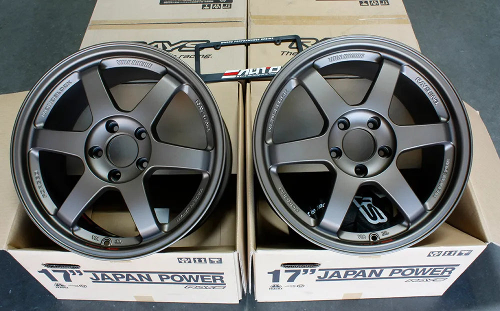 Rays Volk TE37SL Blast Bronze Wheels 17x9.5 +56 5x114 Honda S2000 S2K
