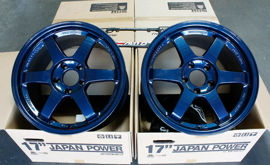 Rays Volk TE37SL Mag Blue Wheels 17x9.5 +56 5x114 Honda S2000 AP1 AP2
