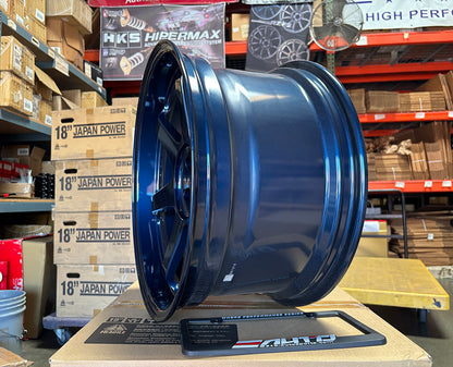 Rays Volk TE37SL Mag Blue Wheel 19" 19x9.5 +22 19x10.5 +12 5x114.3, Set 4