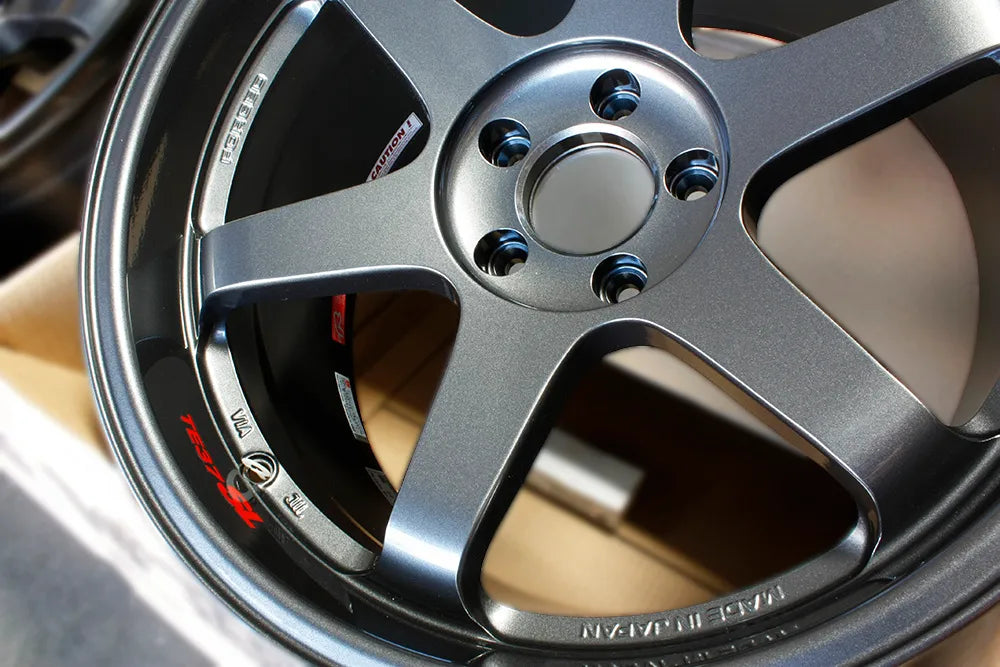 Rays TE37SL Gunmetal Wheels 19x9.5 19x10.5 22 5x114 350z 370z G35 G37 Q60